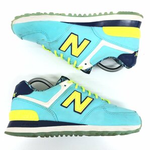 ●New Balance ニューバランス WL574ILA ボタニカル柄 ローカット スニーカー 24cm ミントグリーン ランニングシューズ レディース 女性用の画像6