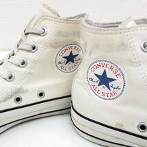 ●CONVERSE コンバース チャックテイラー オールスター100 キャンバス ハイカット スニーカー 24.5cm 白 ホワイト カラーズハイ ALL STAR_画像9