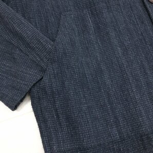 ●gotairiku 五大陸 麻 リネン混 サマージャケット 48(L) 紺 ネイビー ショートコート リネンジャケット 羽織り 国内正規品 メンズ 紳士の画像7