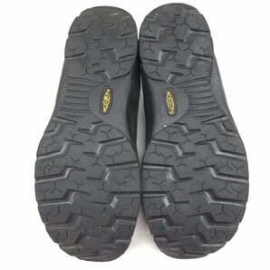 ●ほぼ未使用 KEEN キーン 定価15,180円 ジャスパー 本革 スエードレザー アウトドア スニーカー 26cm 黒×青 ブラック ブルー JASPER 紳士の画像8