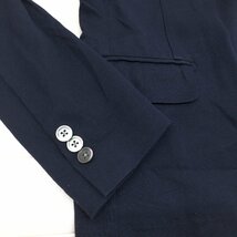 ●EDIFICE エディフィス 2B ジャージージャケット 44(S) 濃紺 ネイビーサマージャケット テーラードジャケット 春夏用 国内正規品 メンズ_画像7