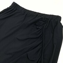 新品 KAWAI OKADA カワイオカダ 変形 ストレッチ ロングスカート L～LL 黒 ブラック ミモレ丈 XL 2L ゆったり 大きい レディース 未使用_画像5