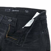 美品 Levi's Demi Curve リーバイス デミカーブ USED加工 ストレッチ ミッドライズ スキニー デニム パンツ 25 w70 黒 ブラック ジーンズ_画像7