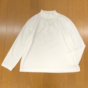 美品 PART2 BY JUNKO SHIMADA ジュンコシマダ ギャザーネック プルオーバー シャツ LL 白 ブラウス カットソー XL 2L ゆったり 大きい