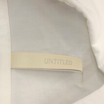 美品 UNTITLED アンタイトル ワイド チュニック シャツ 44(2XL) 白 ホワイト 日本製 ブラウス ドルマンスリーブ 3L ゆったり 大きい_画像3