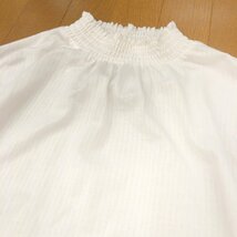 美品 PART2 BY JUNKO SHIMADA ジュンコシマダ ギャザーネック プルオーバー シャツ LL 白 ブラウス カットソー XL 2L ゆったり 大きい_画像4