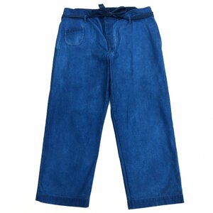 *JOURNAL STANDARD J.S.HOMESTEAD Journal Standard Indigo dyeing wide work pants M navy blue indigo Easy pants made in Japan men's 