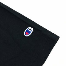 USA製 Champion チャンピオン T1011 ロゴワッペン ヘビーウエイト Tシャツ S 黒 ブラック 七分袖 肉厚 アメリカ製 国内正規品 メンズ 紳士_画像4