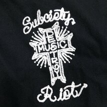 ●Subciety サブサエティ チェーンステッチ ロゴ刺繍 ワークジャケット S 黒 ブラック ブルゾン DESTROY MUSIC アメカジ ストリート メンズ_画像6