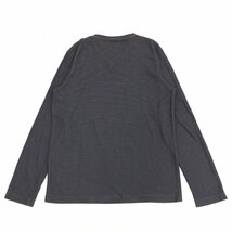 CK Calvin Klein カルバンクライン Ｖネック Tシャツ M チャコールグレー 長袖 ロンT カットソー カジュアル 国内正規品 メンズ 紳士_画像2