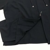 HIROKO KOSHINO ヒロココシノ ギャザーカラー ライトオンス サマージャケット 40(L) 黒 ブラック 日本製 羽織り ワイドスリーブ 女性用_画像8
