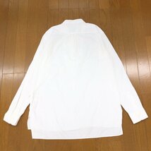 UNITED ARROWS GLR ユナイテッドアローズ バンドカラー プルオーバー シャツ 40(L) 白 ホワイト 長袖 日本製 国内正規品 メンズ 紳士_画像2
