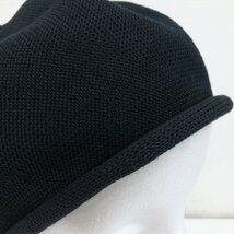 美品 CA4LA カシラ 定価6,050円 ROLLY2 サマーニット ベレー帽 One(58cm) 黒 ブラック ロールアップデザイン 日本製 帽子 レディース_画像8