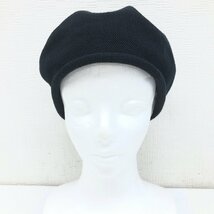 美品 CA4LA カシラ 定価6,050円 ROLLY2 サマーニット ベレー帽 One(58cm) 黒 ブラック ロールアップデザイン 日本製 帽子 レディース_画像2