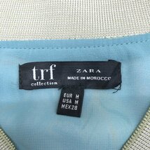 ●trf ZARA ザラ 花柄 ドルマンスリーブ サテン ジップアップ ブルゾン M 総柄 ジャケット 羽織り レディース 女性用_画像3