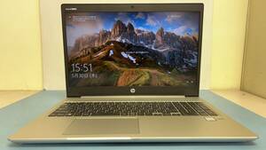 中古ノートパソコン★Windows10★hp Core i5-8265U/@1.80GHz/4GB/SSD 150GB/15インチ以上★f4