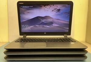 中古ノートパソコン ３台セット ★Windows10★hp Core i5-6200U/@2.40GHz/4GB/HDD 500GB/15インチ以上★