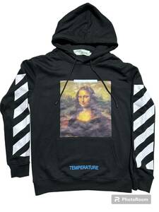 OFF-WHITE18SS/DIAG MONALISA HOODIE/XL/TEMPE//コットン/BLK/ 