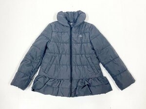 bebe[ベベ]中綿ジャケット コート 150cm グレー 女の子 子ども服 キッズ 中古品