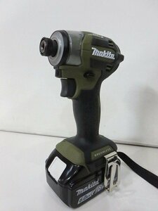 makita [マキタ] 18V 6.0Ah 充電式インパクトドライバ [TD173D] オリーブ 充電回数0回 コードレス 現定色 バラシ /中古美品 V16.0 4866