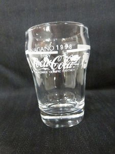 コカ・コーラ [Coca-Cola] 1998年 冬季 長野オリンピック記念デザイン オリジナル ミニグラス コップ 当時物 非売品 ノベルティ /中古品