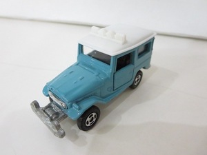 トミカ [tomica] ミニカー トヨタ ランドクルーザー [TOYOTA / LAND CRUISER] エメラルドグリーン系 ブルー系 コレクション 玩具 /中古品V7