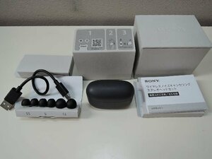 SONY ワイヤレス ノイズキャンセリング ステレオヘッドセット LinkBuds S WF-LS900N ブラック R側欠品 通電確認済・動作未確認/ジャンク品