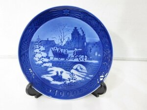 ロイヤルコペンハーゲン [Royal Copenhagen] イヤープレート 1999年版 平成11年 クリスマスプレート インテリア 食器 /中古品 V16.1