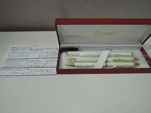 Bernate ベルナート ボールペン/シャープペン/万年筆 筆記用具3点セット/中古美品