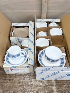 WEDGWOOD[ウェッジウッド]METALLISED メタライズド カップ&ソーサー 12客セット 未使用品