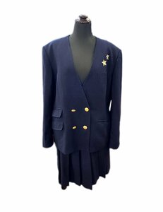 [ Okayama . real senior high school ] woman uniform 175A W75 3 point set blaser the best skirt * belt damage equipped secondhand goods 2