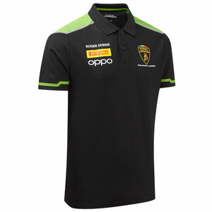 ★Lamborghini Squadra Corse Polo Shirt (XXL)ランボルギーニ オフィシャル ポロシャツ 半袖 ブラック 