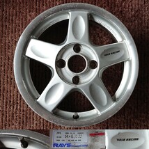 ☆RAYS EUROPE 6J 4本 4H PCD100 +42 VOLK RACING レイズ ボルク レーシング グループC ヨーロッパ 14inch 当時物 旧車 JDM USDM GroupC _画像5