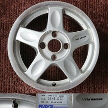 ☆RAYS EUROPE 6J 4本 4H PCD100 +42 VOLK RACING レイズ ボルク レーシング グループC ヨーロッパ 14inch 当時物 旧車 JDM USDM GroupC _画像3