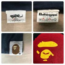 ★リバーシブル★ bape head レインボーロゴ Tシャツ L a bathing ape rainbow logo エイプ ベイプ アベイシングエイプ reversible 初期_画像10