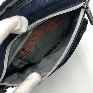 1円〜【未使用級】TUMI トゥミ メンズ ショルダーバッグ 斜め掛け クロスボディ ポシェット ビジネス ナイロン ネイビー×ブラック 紺 黒の画像9