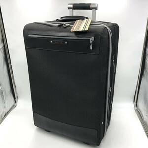 1 jpy ~[ rare / beautiful goods ] regular price 12 ten thousand Paul Smith Paul Smith men's Carry case business enhancing type high capacity multi stripe herringbone black 