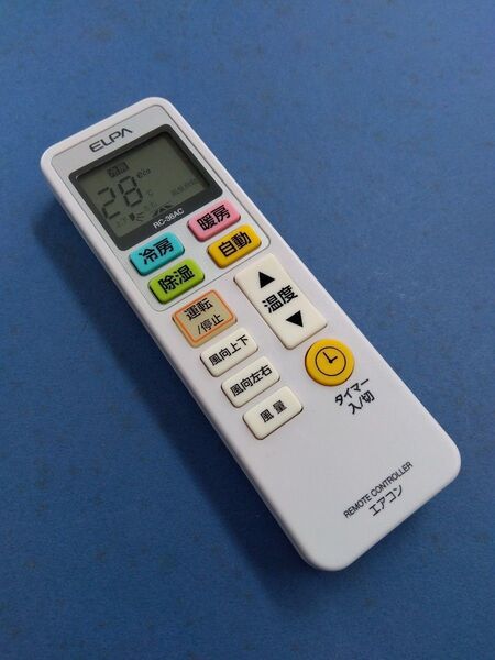 エルパELPA エアコンリモコン RC-36AC 中古美品!