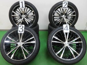 4本 Voltec 19インチ ホイール 8J+36 5H PCD 114.3 ラジアル Neolin NeoSport 2021年 245/40R19 トヨタ アルファード ヴェルファイア 30 20