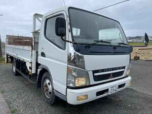 委託出品/Mitsubishi/Mitsubishi/Canter/powergateincluded/Wide/long/荷台鉄板貼り/積載3T/Vehicle inspection無しナンバーincluded