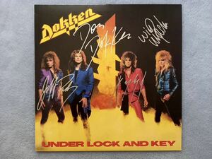 DOKKEN/ Dokken with autograph LP record 