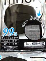 6袋セット/新品/SPUN MASK スパンマスク/不織布マスク 裏地 ガーゼ マスク 不織布 6袋 42枚 風邪 黄砂 PM2.5 花粉 ウィルス ますく_画像3