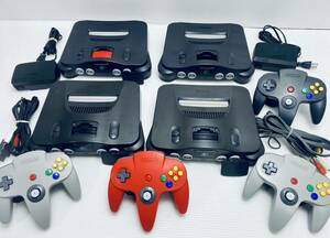  large amount body nintendo N64 body memory enhancing pack NUS-007 / controller together / power has confirmed operation not yet verification (H-50)