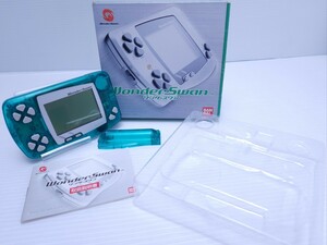  operation goods WonderSwan body skeleton green (SW-001) WonderSwan SW wonder swan box attaching set retro game rare goods (H-284)