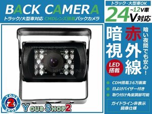 バス/トラック用 CMD バックカメラ バイザー付 12v/24v 暗視 可