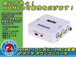 数量限定！ USBケーブル プレゼント☆ HDMI 変換 RCA 小型 ダウンスキャンコンバータ アナログ スマートフォン PC DVDプレーヤー テレビ