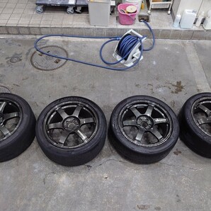 RAYS VOLK RACING TE37 SAGA ＳＡＧＡＳ-Plus 17インチ ＰＣＤ100 5穴 8.5Ｊ鍛造ホイールの画像2