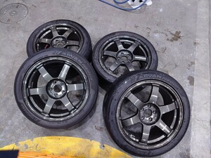 RAYS VOLK RACING TE37 SAGA ＳＡＧＡＳ-Plus 17インチ　ＰＣＤ100 5穴　8.5Ｊ鍛造ホイール