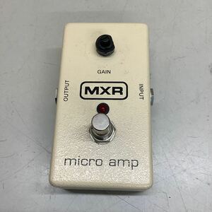 ⑤ MXR micro amp エフェクター ツマミ破損 現状品 通電のみ確認 