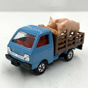 ① トミカ 日本製 39 スズキ キャリィ 家畜運搬者 青 本体美品 MADE IN JAPANの画像2